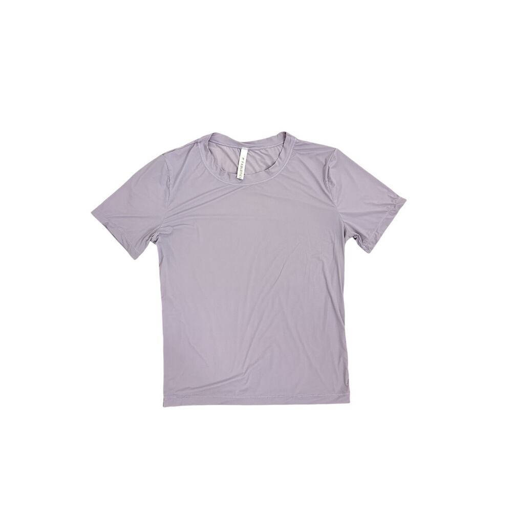 Fabletics Shirt Purple Athletic Short Sleeve Crop Top Size Women's Small